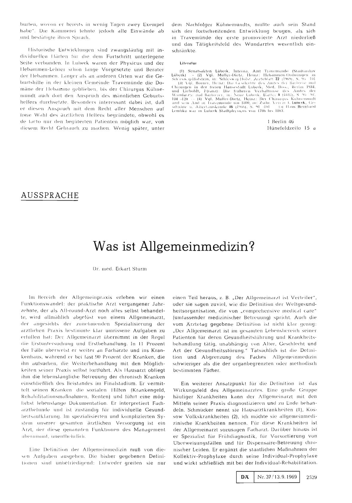 Vorschauseite 1: Was ist Allgemeinmedizin?