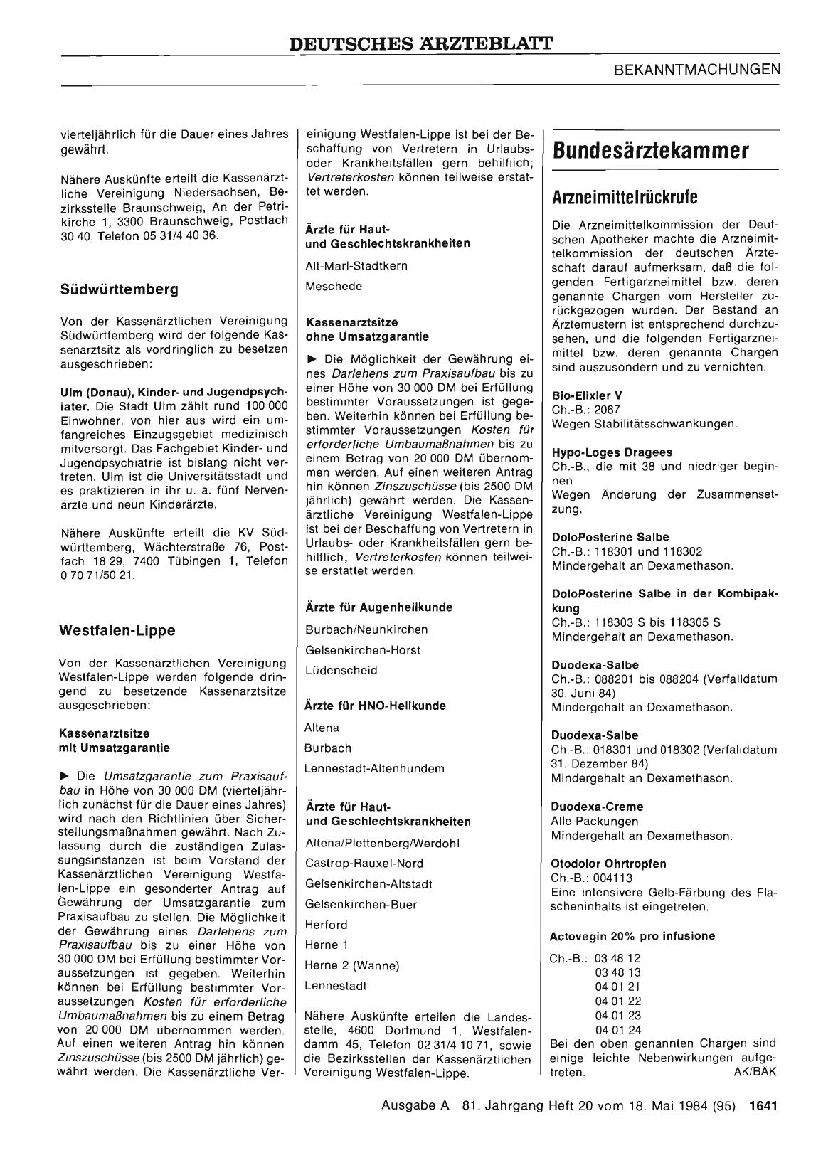 Vorschauseite 1: Arzneimittelrückrufe