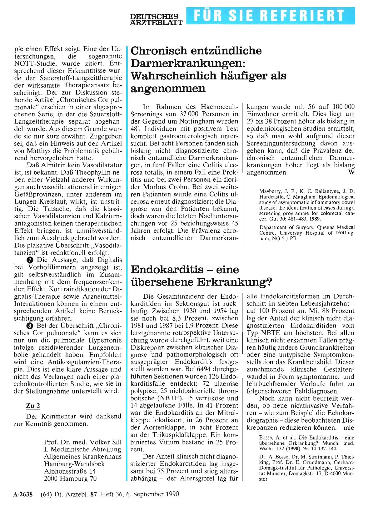 Vorschauseite 1: Endokarditis - eine übersehene Erkrankung?