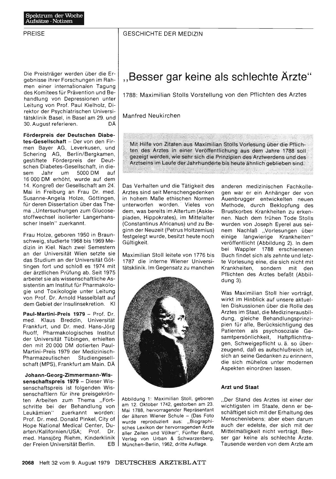 Vorschauseite 1: „Besser gar keine als schlechte Ärzte“
