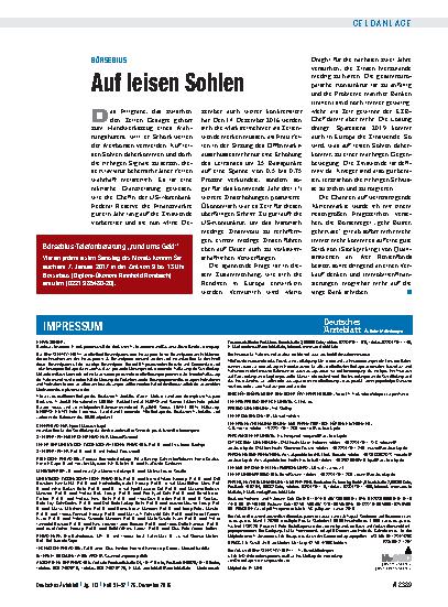 Vorschauseite 1: Börsebius: Auf leisen Sohlen