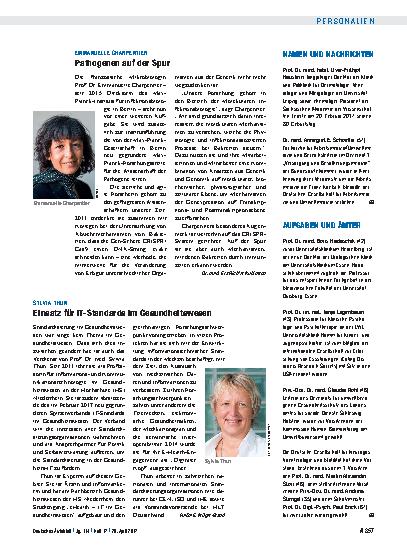 Vorschauseite 1: Namen und Nachrichten