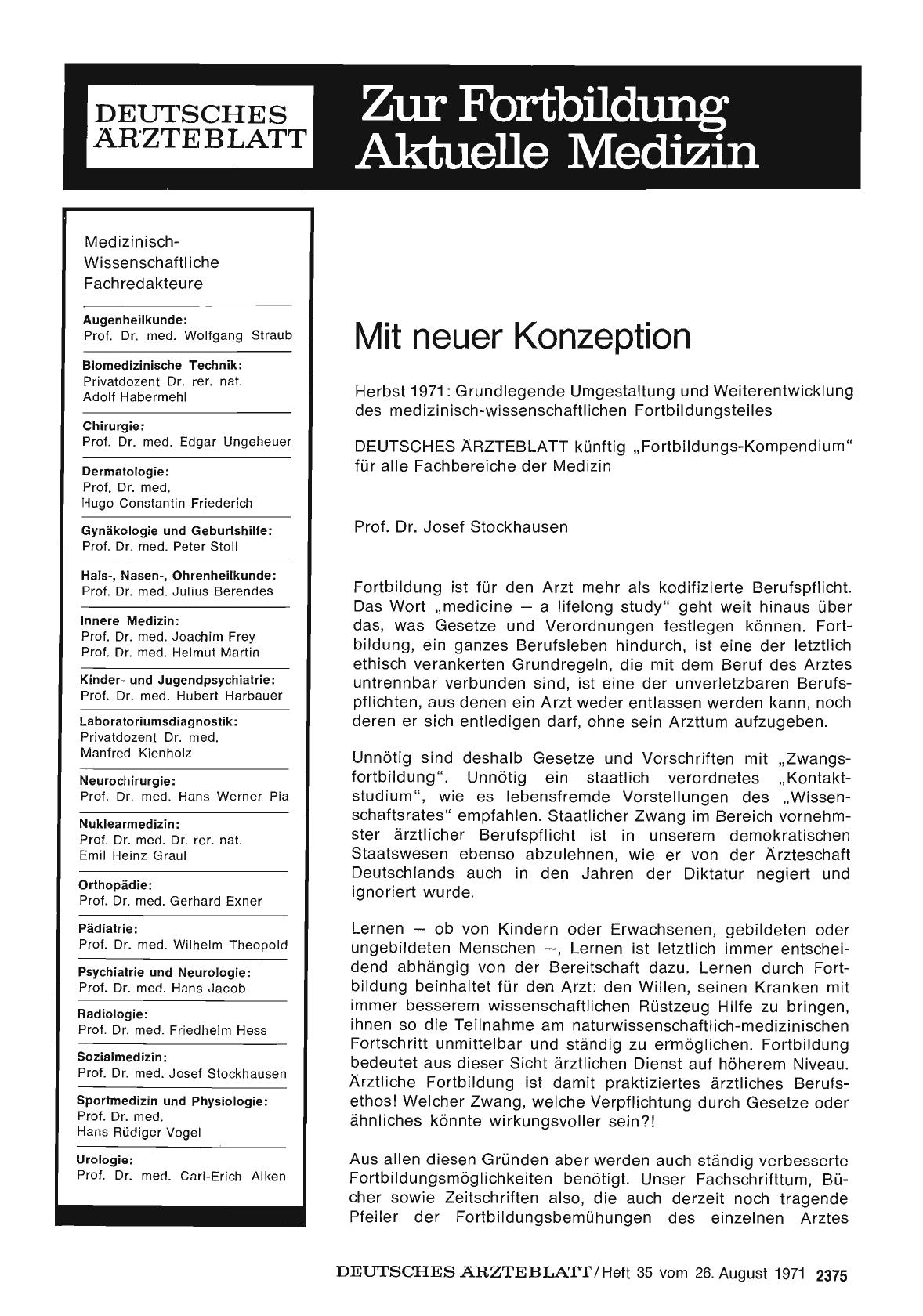 Vorschauseite 1: Mit neuer Konzeption