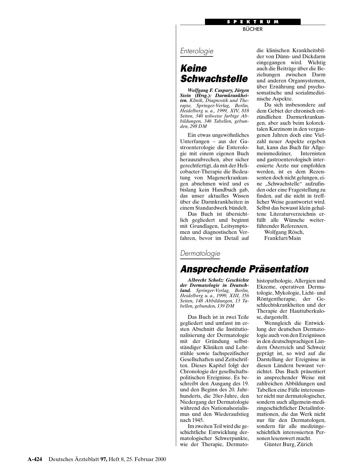 Vorschauseite 1: Darmkrankheiten