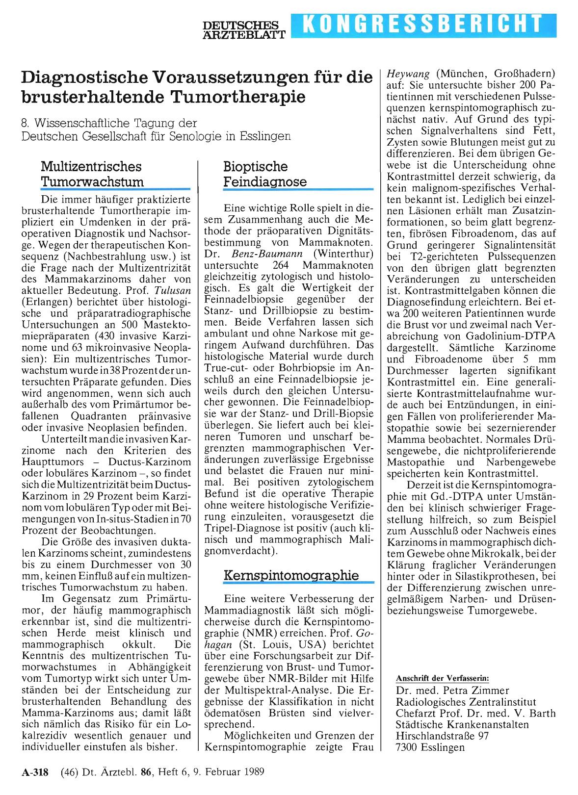 Vorschauseite 1: Diagnostische Voraussetzungen für die brusterhaltende Tumortherapie