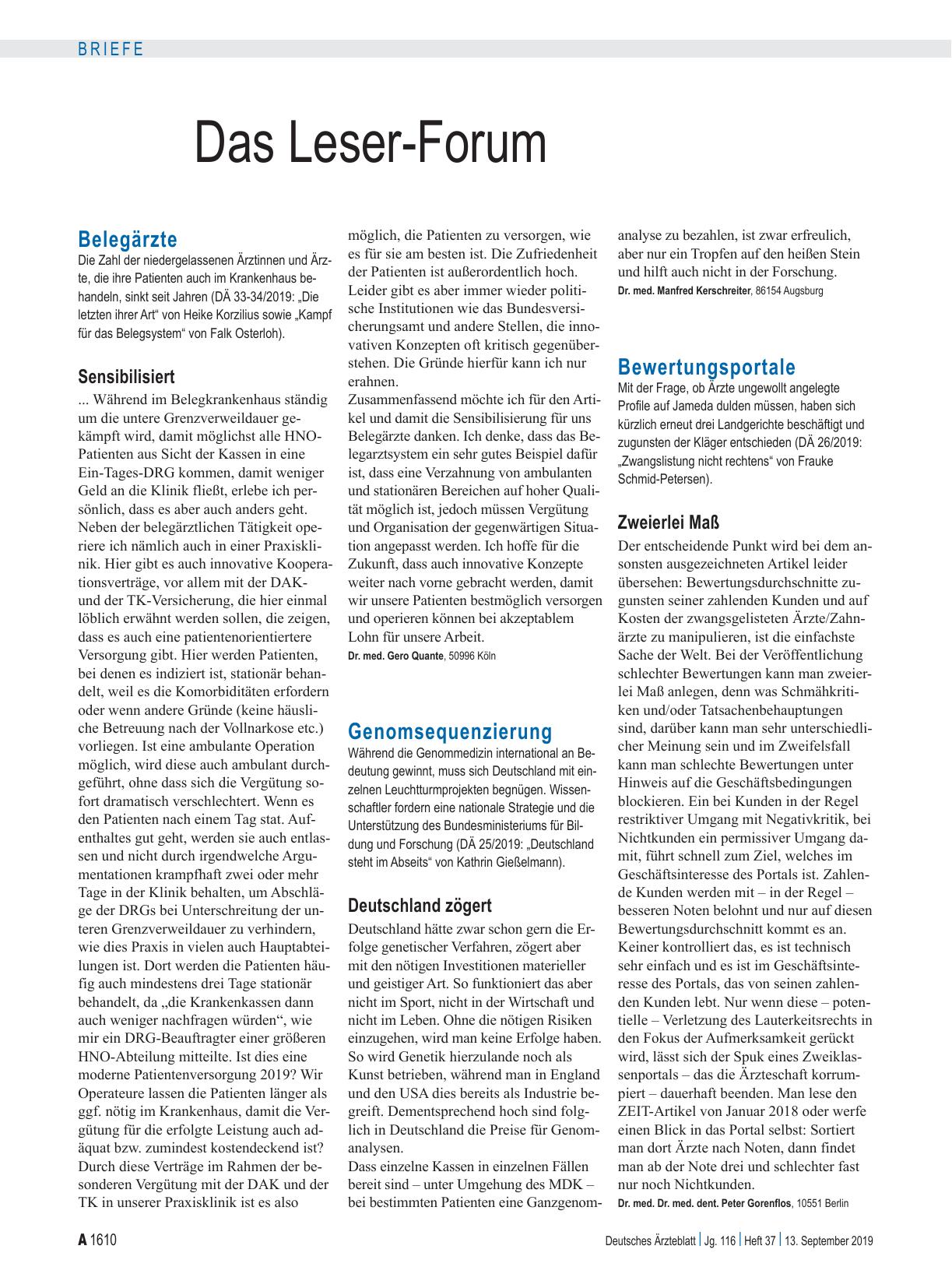 Vorschauseite 1: Bewertungsportale: Zweierlei Maß