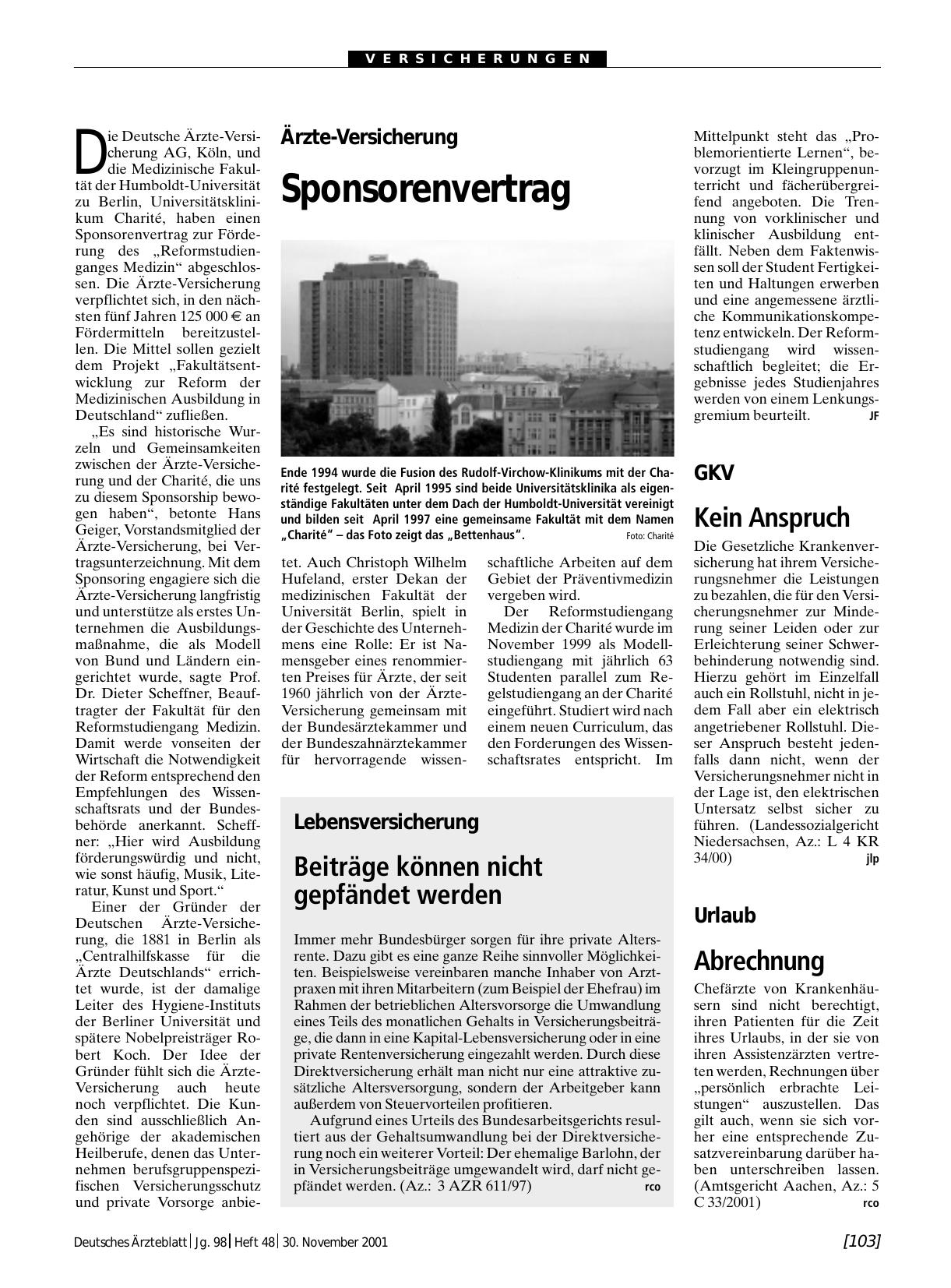Vorschauseite 1: GKV: Kein Anspruch