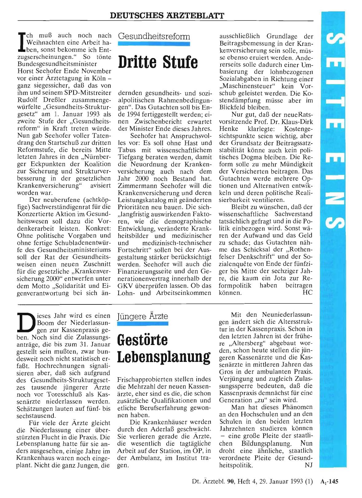 Vorschauseite 1: Gesundheitsreform: Dritte Stufe