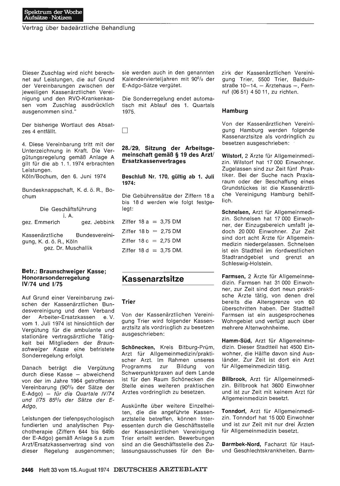 Vorschauseite 1: Kassenarztsitze