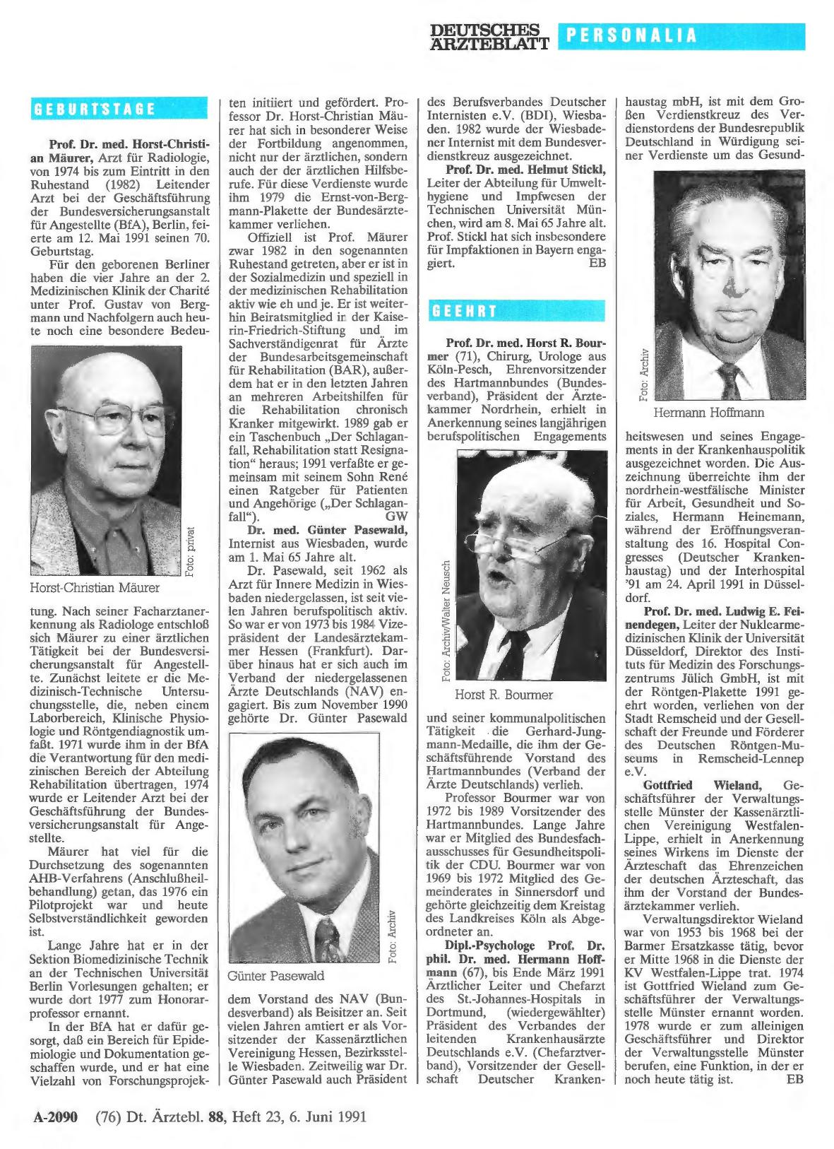 Vorschauseite 1: Geburtstage