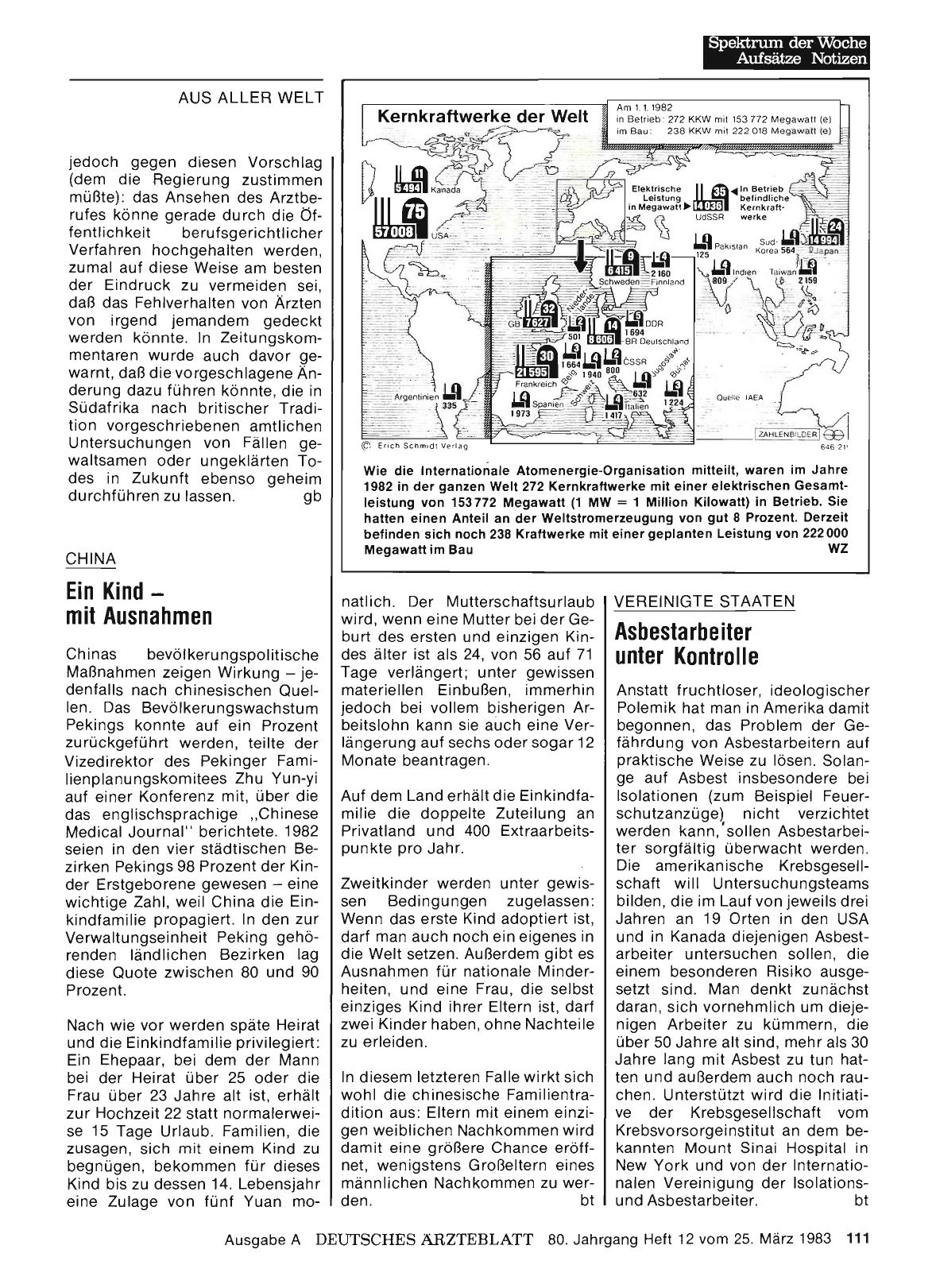 Vorschauseite 1: Vereinigte Staaten: Asbestarbeiter unter Kontrolle