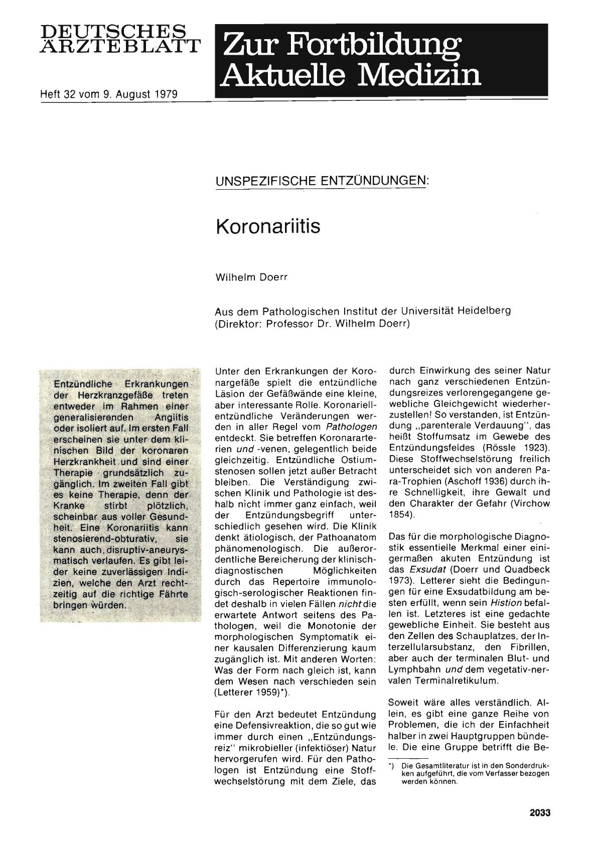 Vorschauseite 1: Unspezifische Entzündungen: