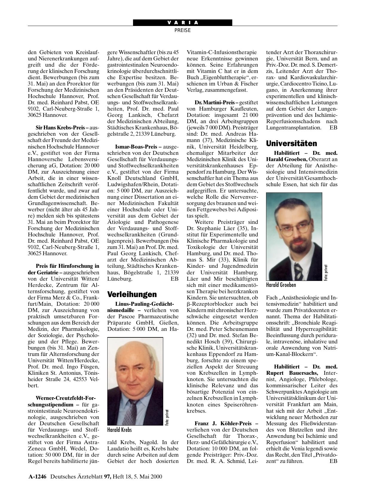 Vorschauseite 1: Universitäten