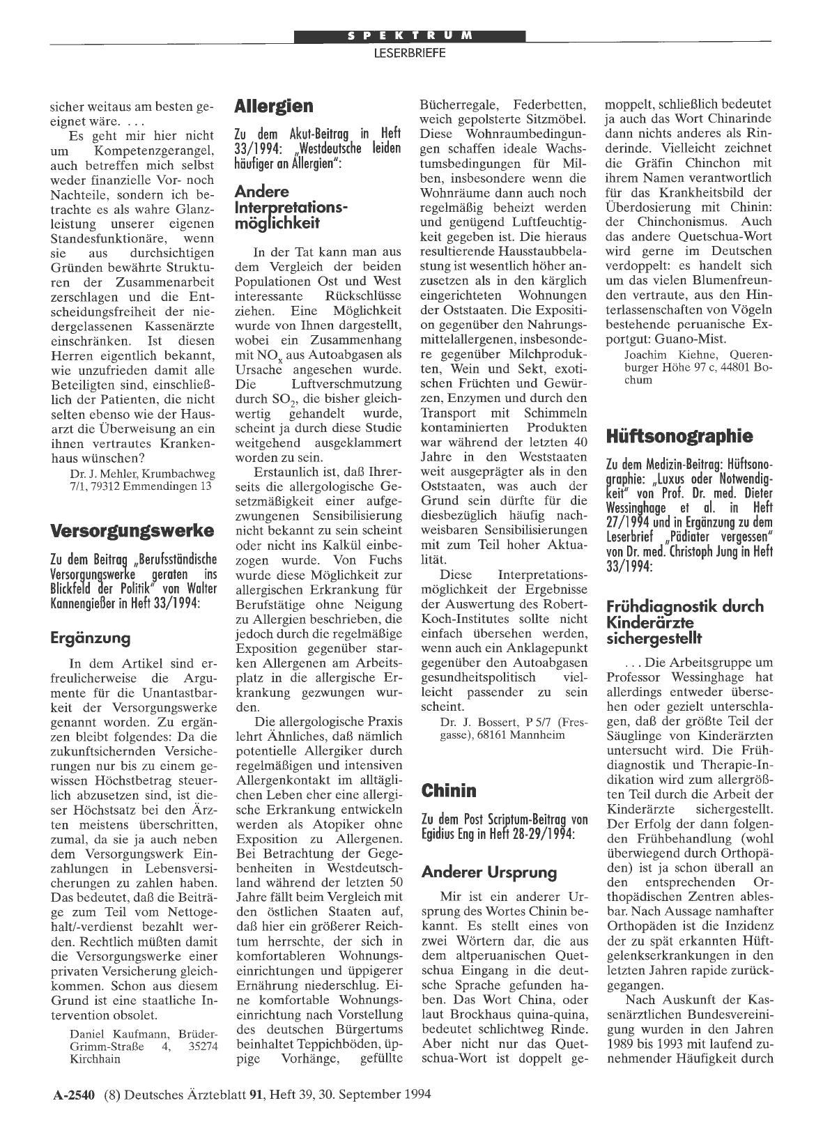 Vorschauseite 1: Allergien: Andere Interpretationsmöglichkeit