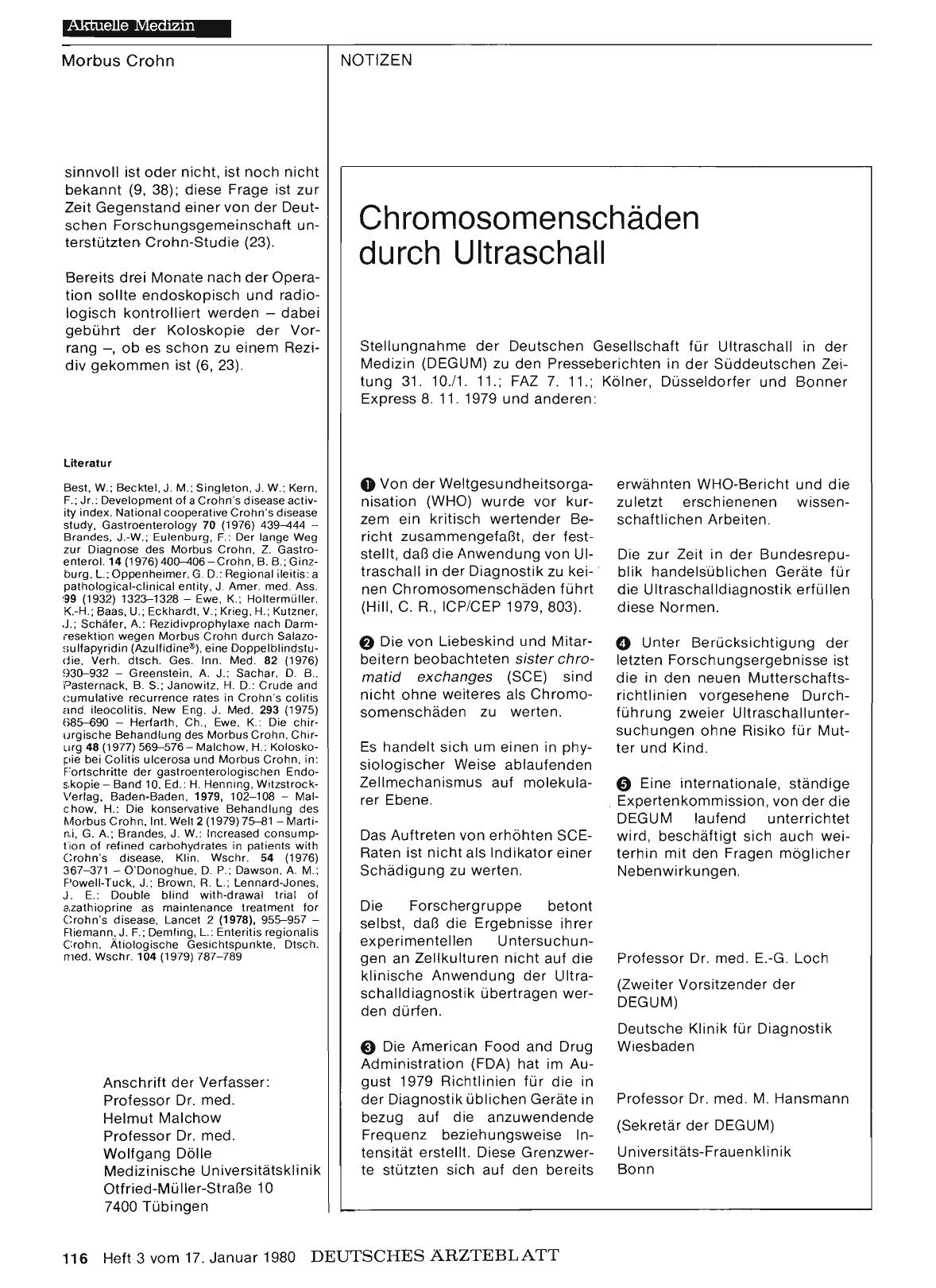 Vorschauseite 1: Chromosomenschäden durch Ultraschall