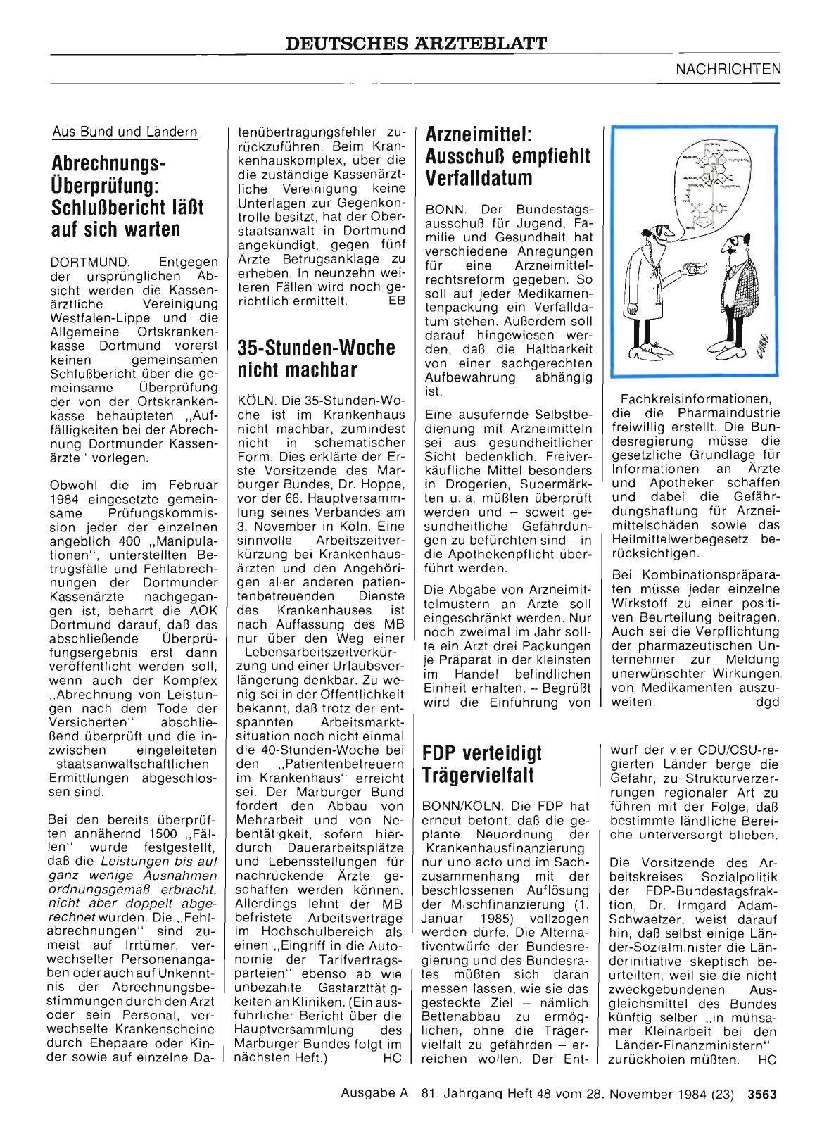 Vorschauseite 1: 35-Stunden-Woche nicht machbar