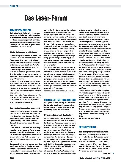Vorschauseite 1: Berichtigung: Schwangerschaftsabbrüche