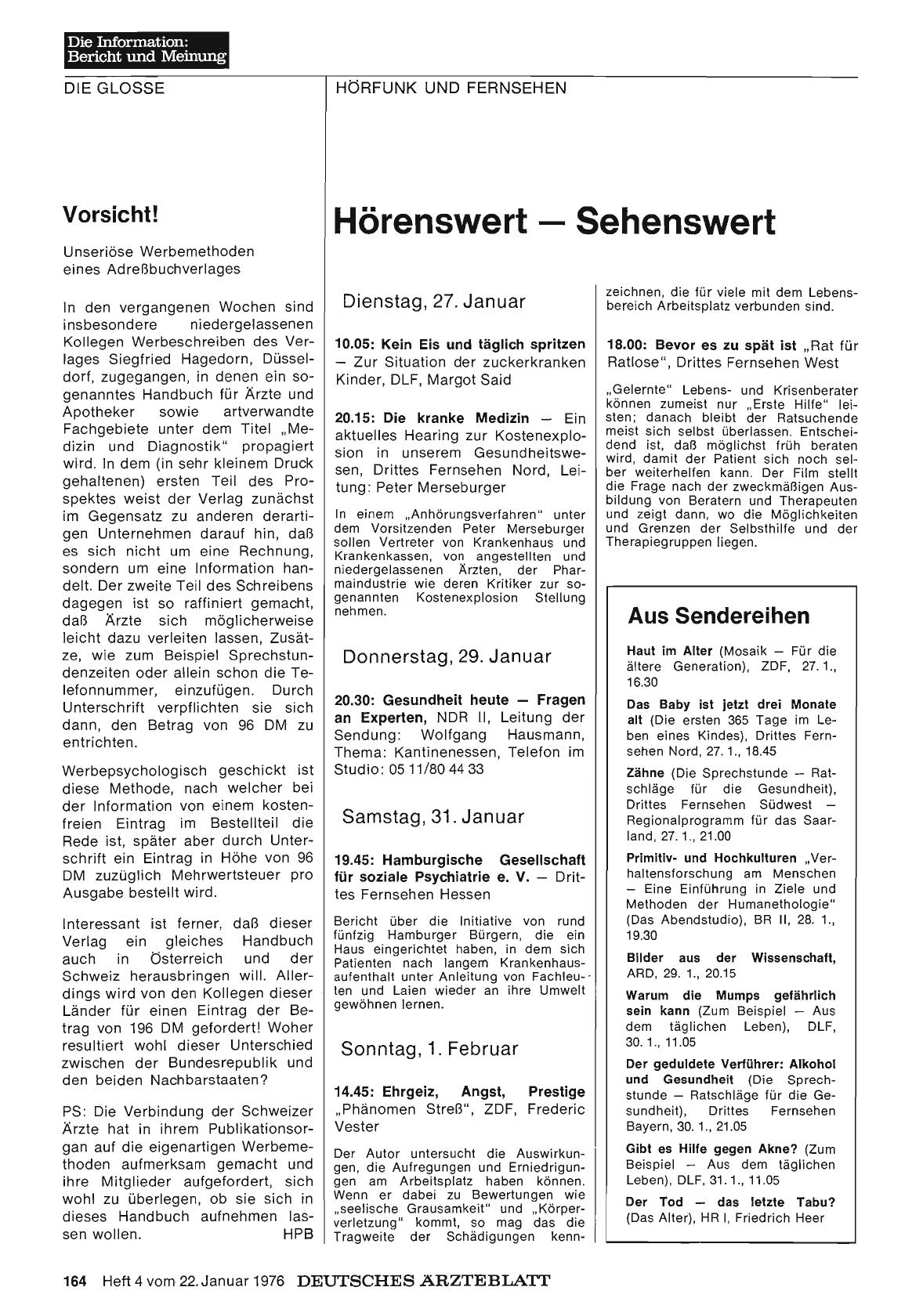 Vorschauseite 1: Vorsicht! Unseriöse Werbemethoden eines Adreßbuchverlages