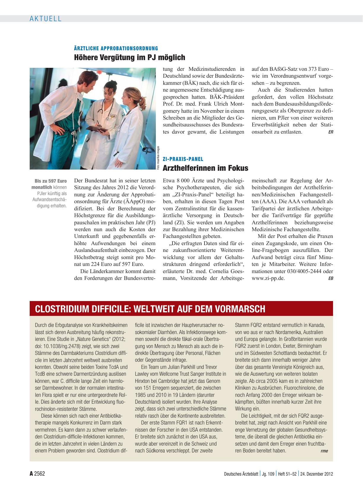 Vorschauseite 1: Ärztliche Approbationsordnung: Höhere Vergütung im PJ möglich