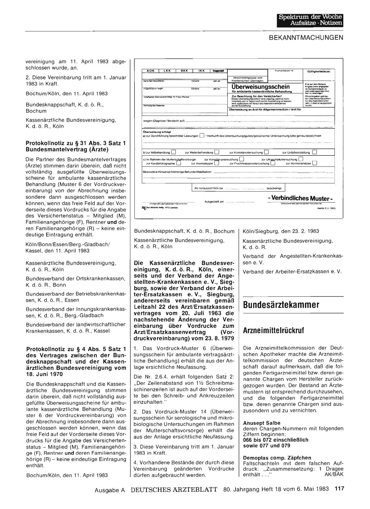 Vorschauseite 1: Bundesärztekammer