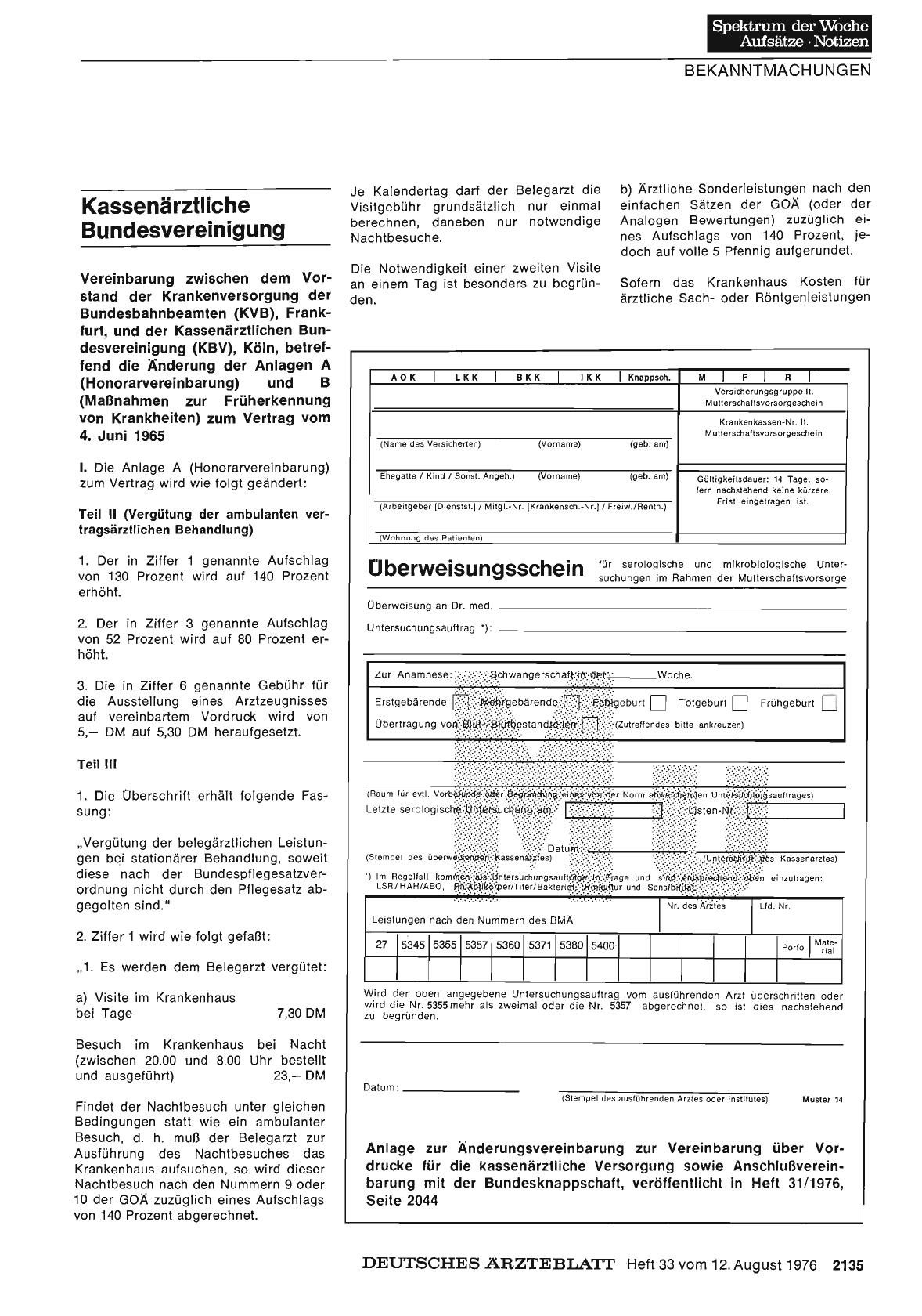 Vorschauseite 1: Kassenärztliche Bundesvereinigung