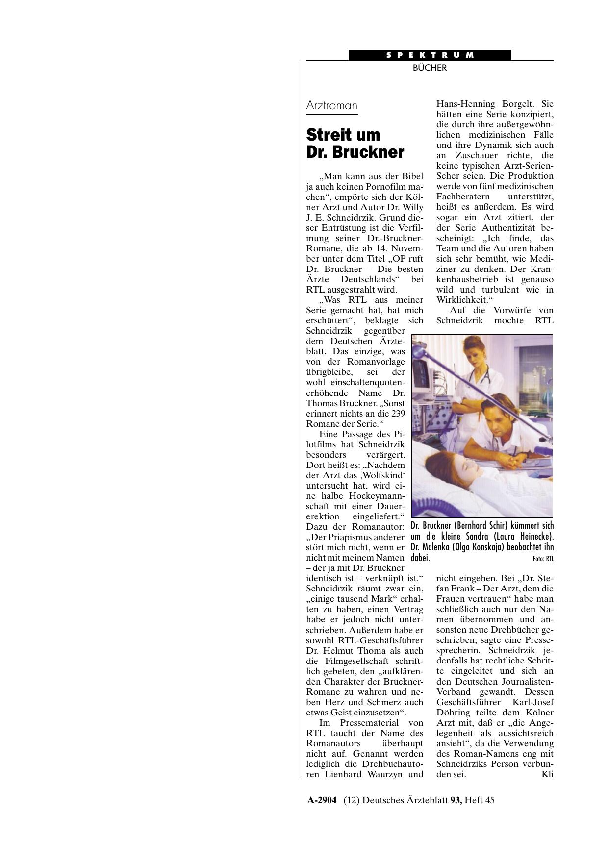 Vorschauseite 1: Arztroman: Streit um Dr. Bruckner