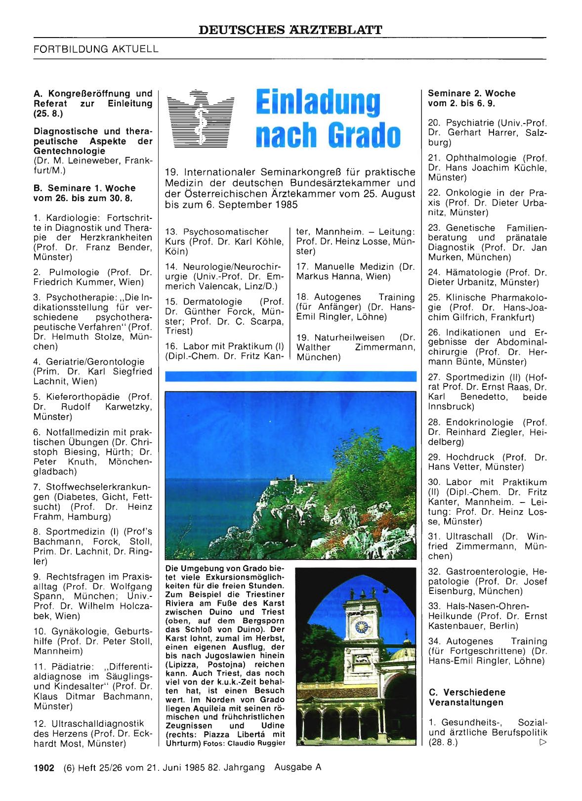 Vorschauseite 1: Einladung nach Grado