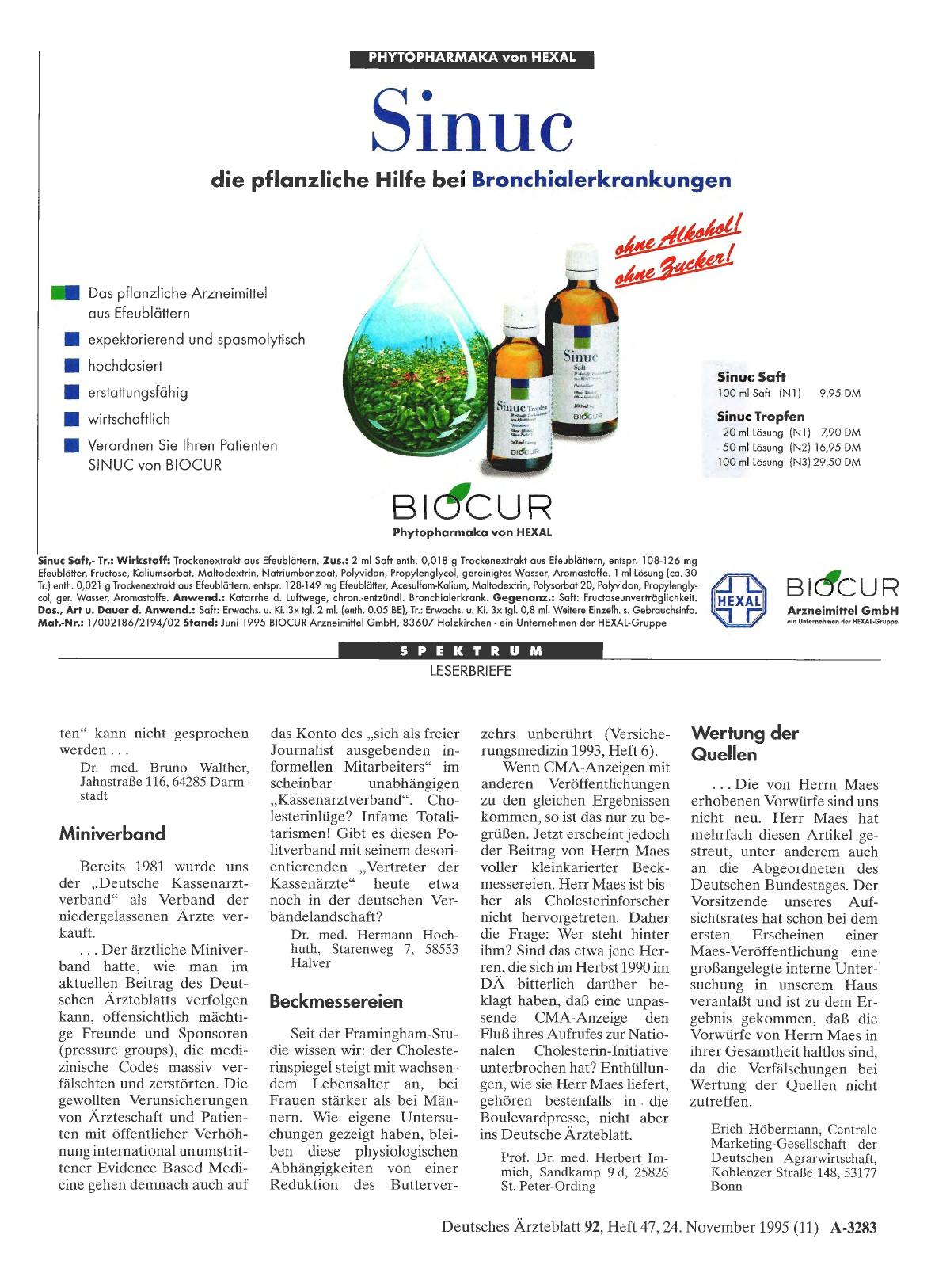 Vorschauseite 1: Werbung: Beckmessereien