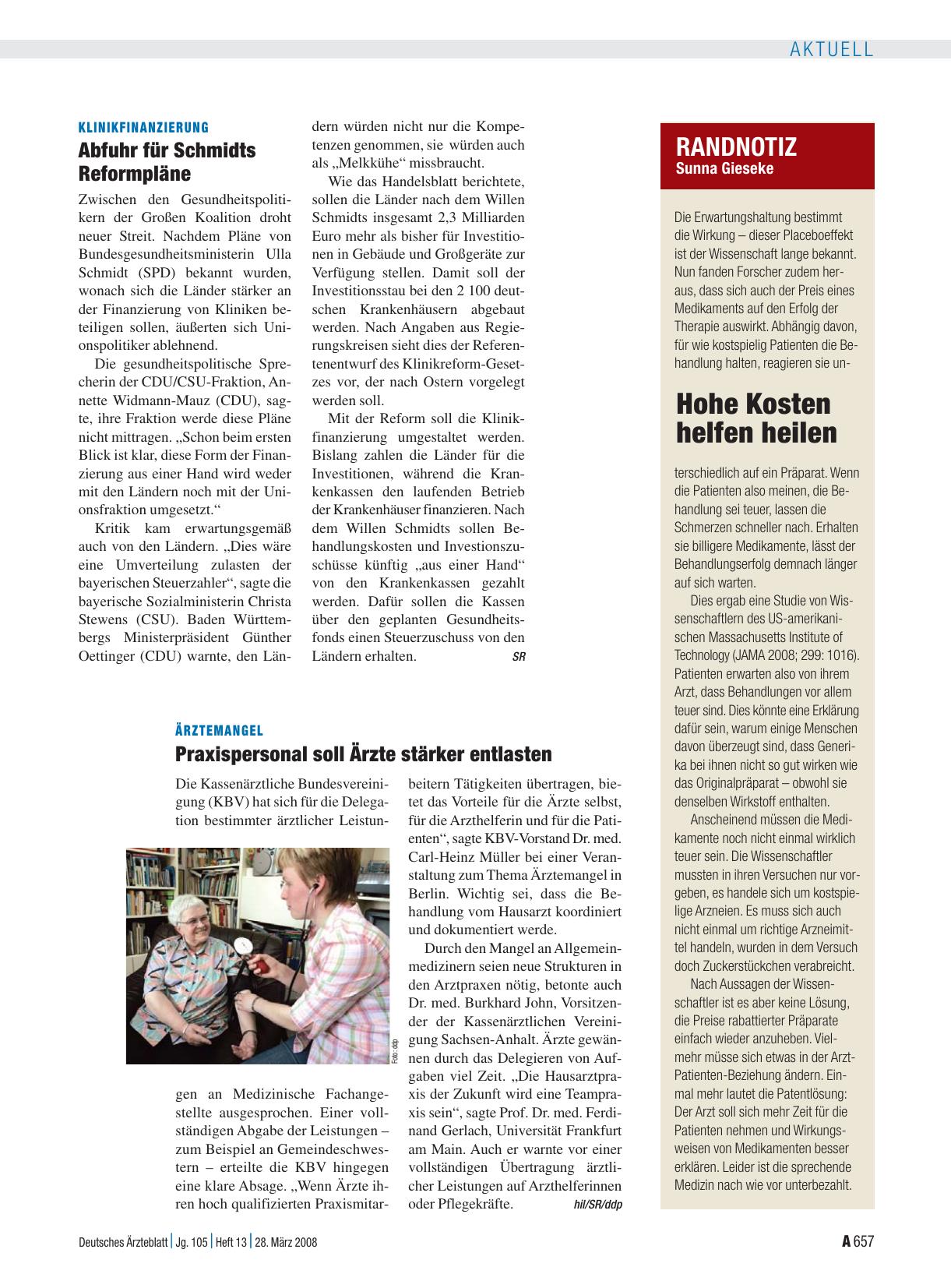 Vorschauseite 1: Randnotiz: Hohe Kosten helfen heilen