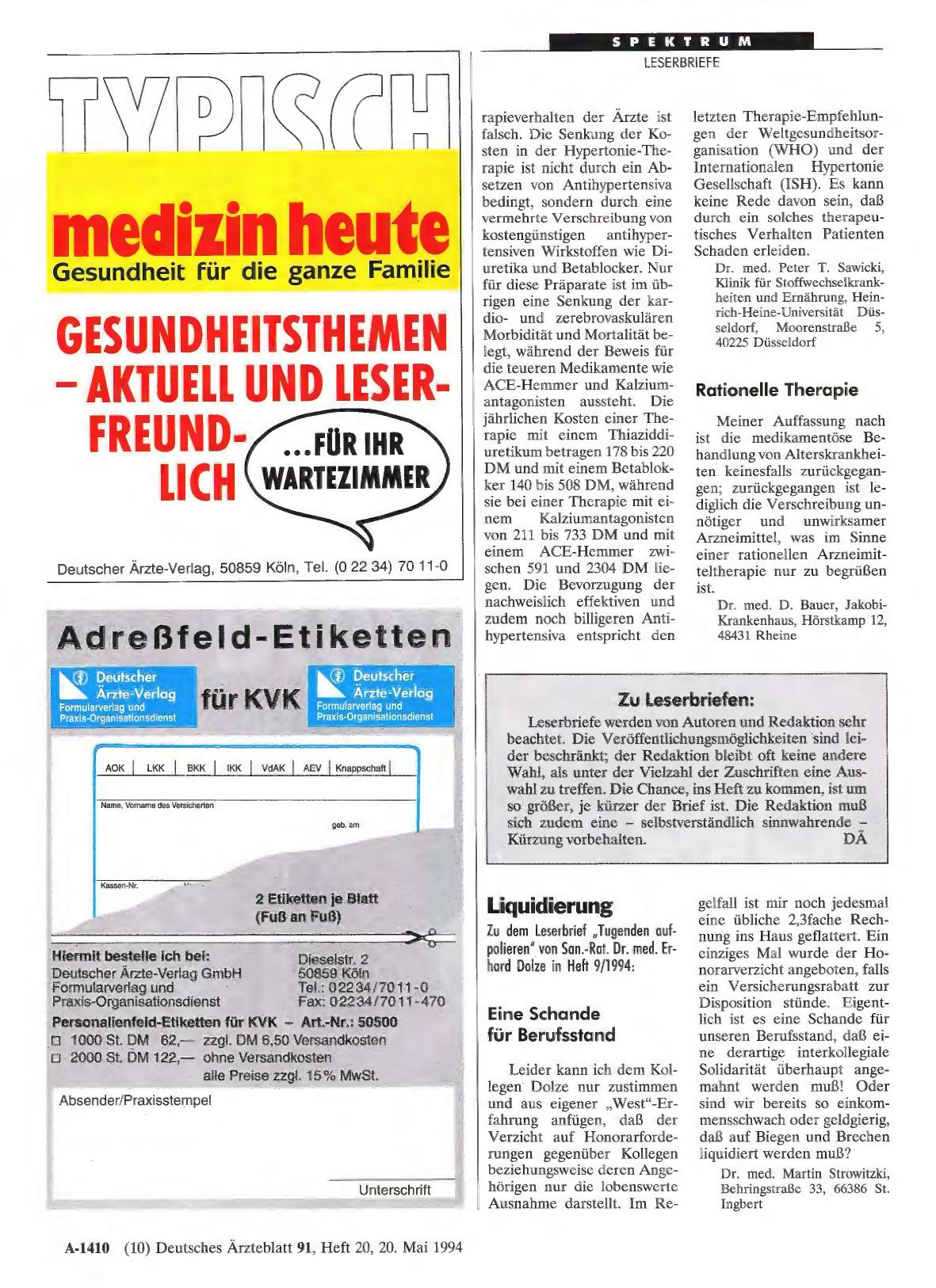 Vorschauseite 1: Liquidierung: Eine Schande für Berufsstand