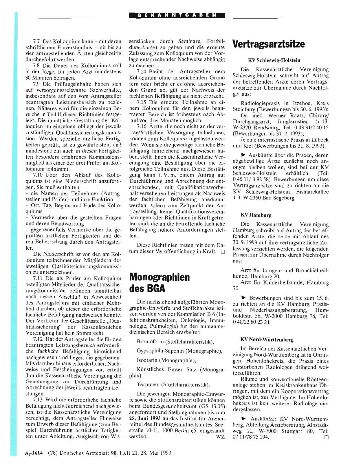 Vorschauseite 1: Monographien des BGA
