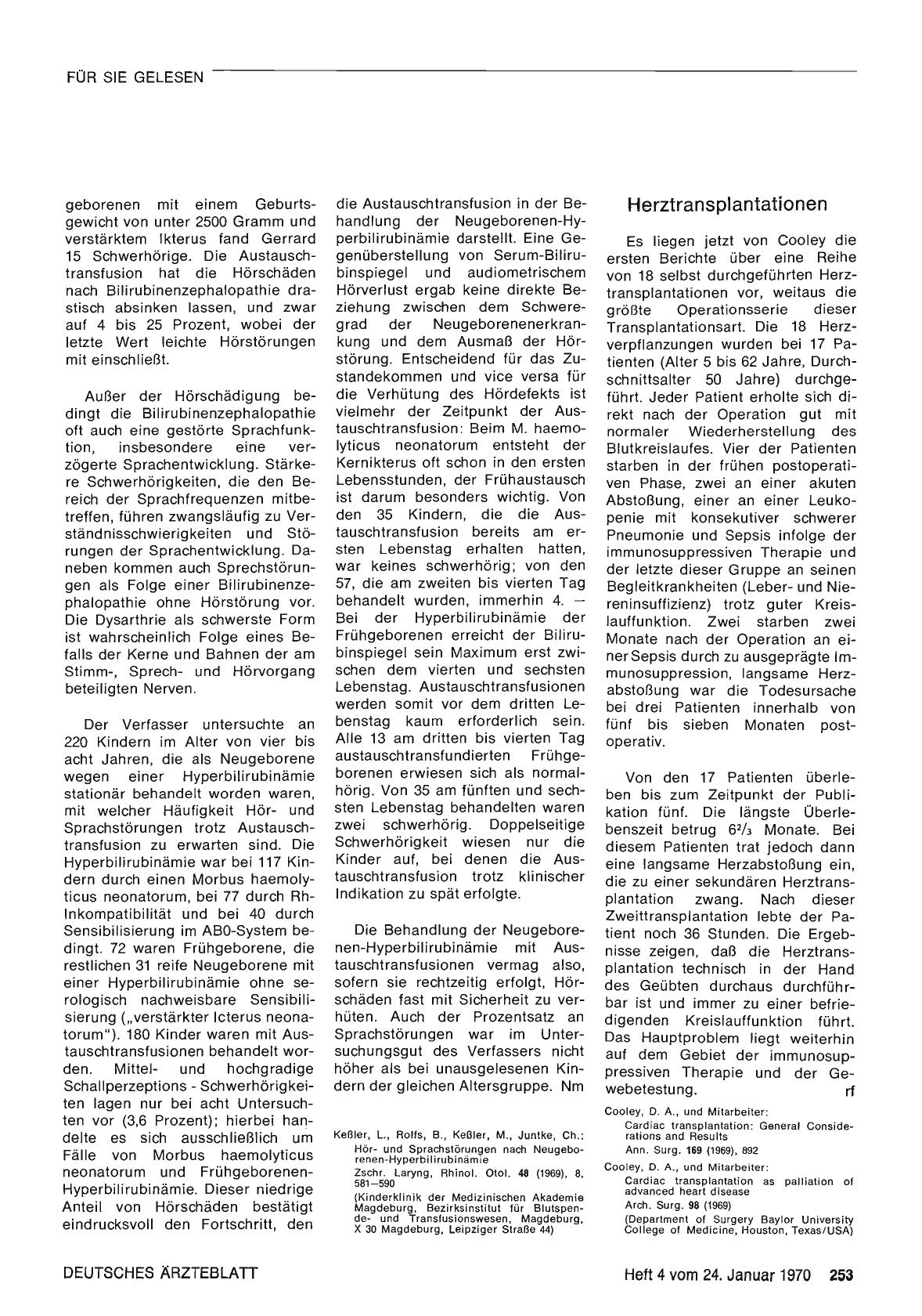 Vorschauseite 1: Herztransplantationen