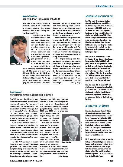 Vorschauseite 1: Namen und Nachrichten