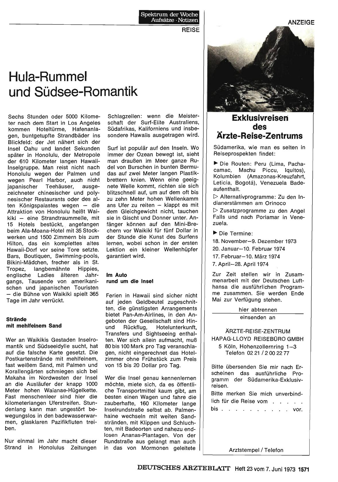 Vorschauseite 1: Hula-Rummel und Südsee-Romantik