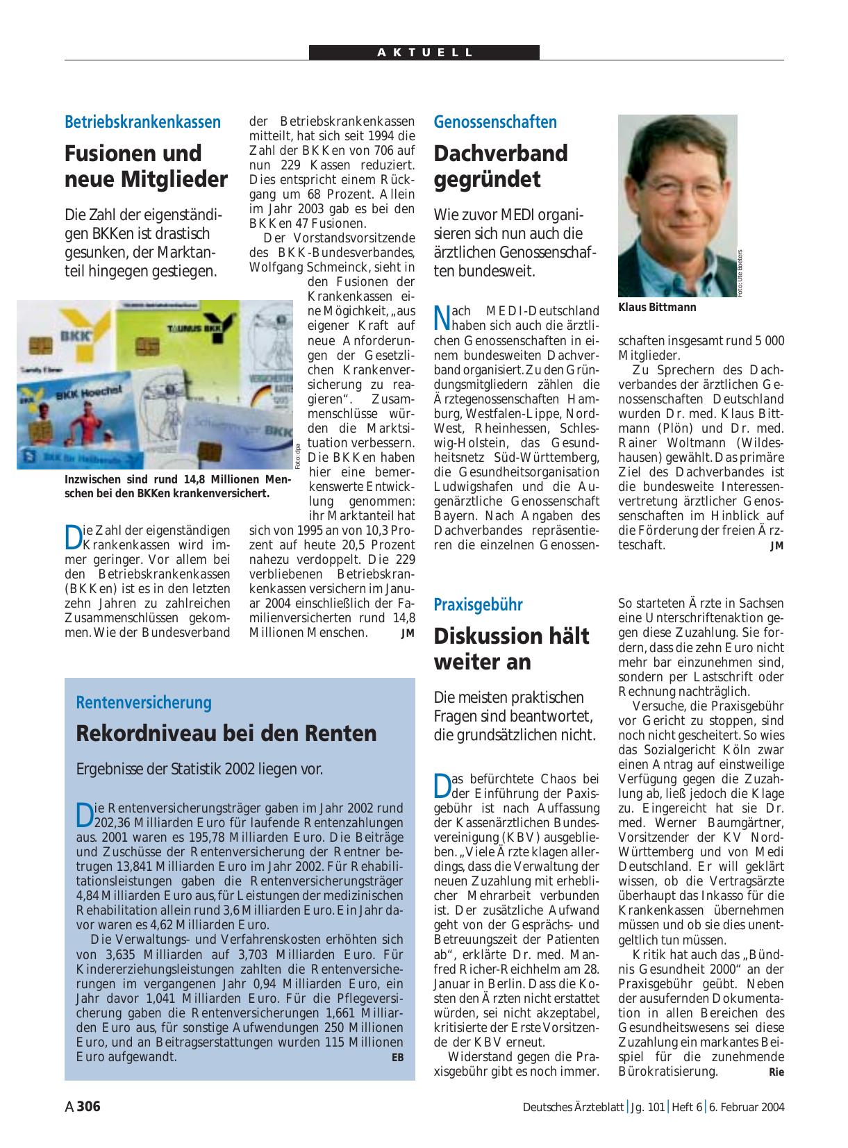 Vorschauseite 1: Genossenschaften: Dachverband gegründet