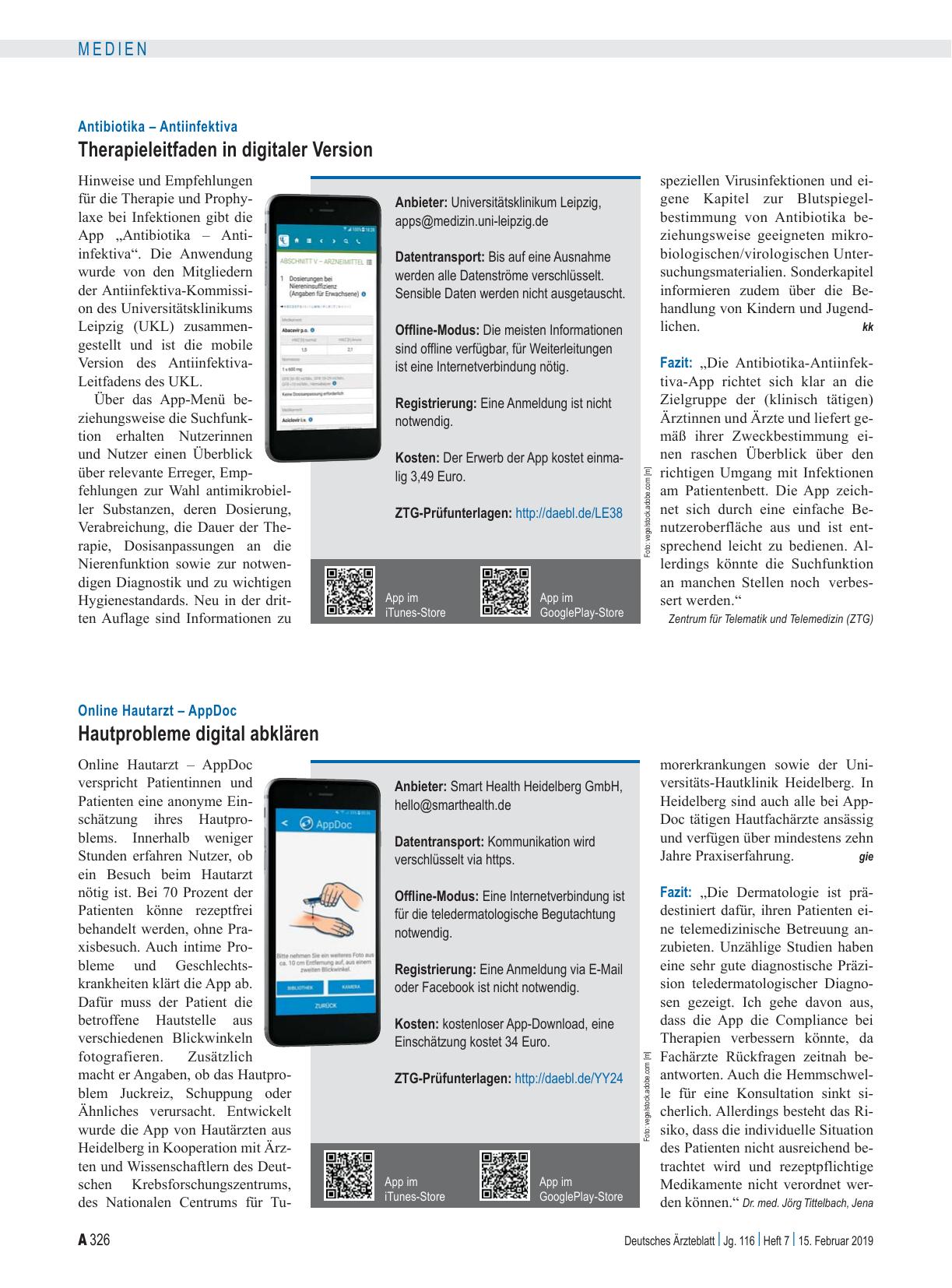 Vorschauseite 1: Online Hautarzt – AppDoc: Hautprobleme digital abklären