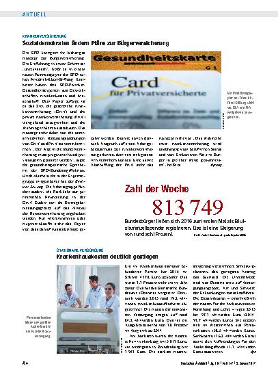 Vorschauseite 1: Zahl der Woche 813 749