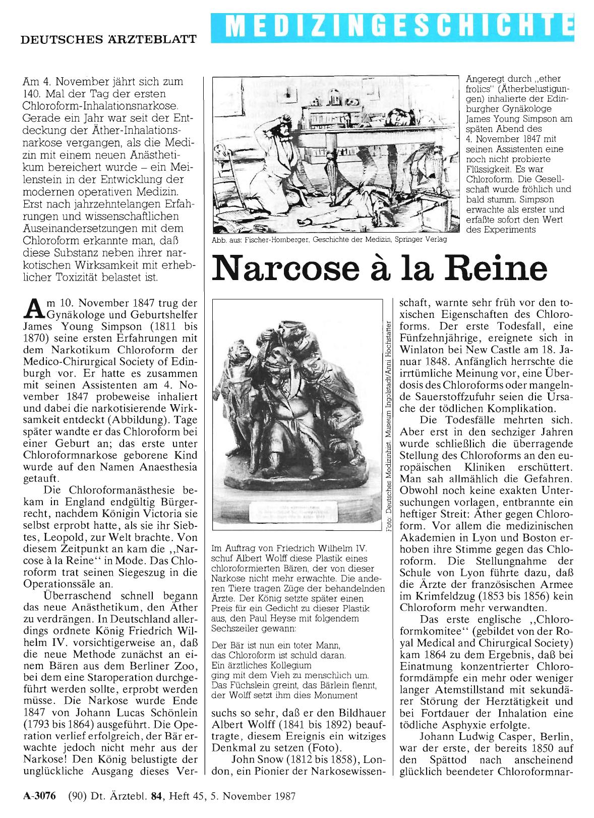 Vorschauseite 1: Narcose á la Reine