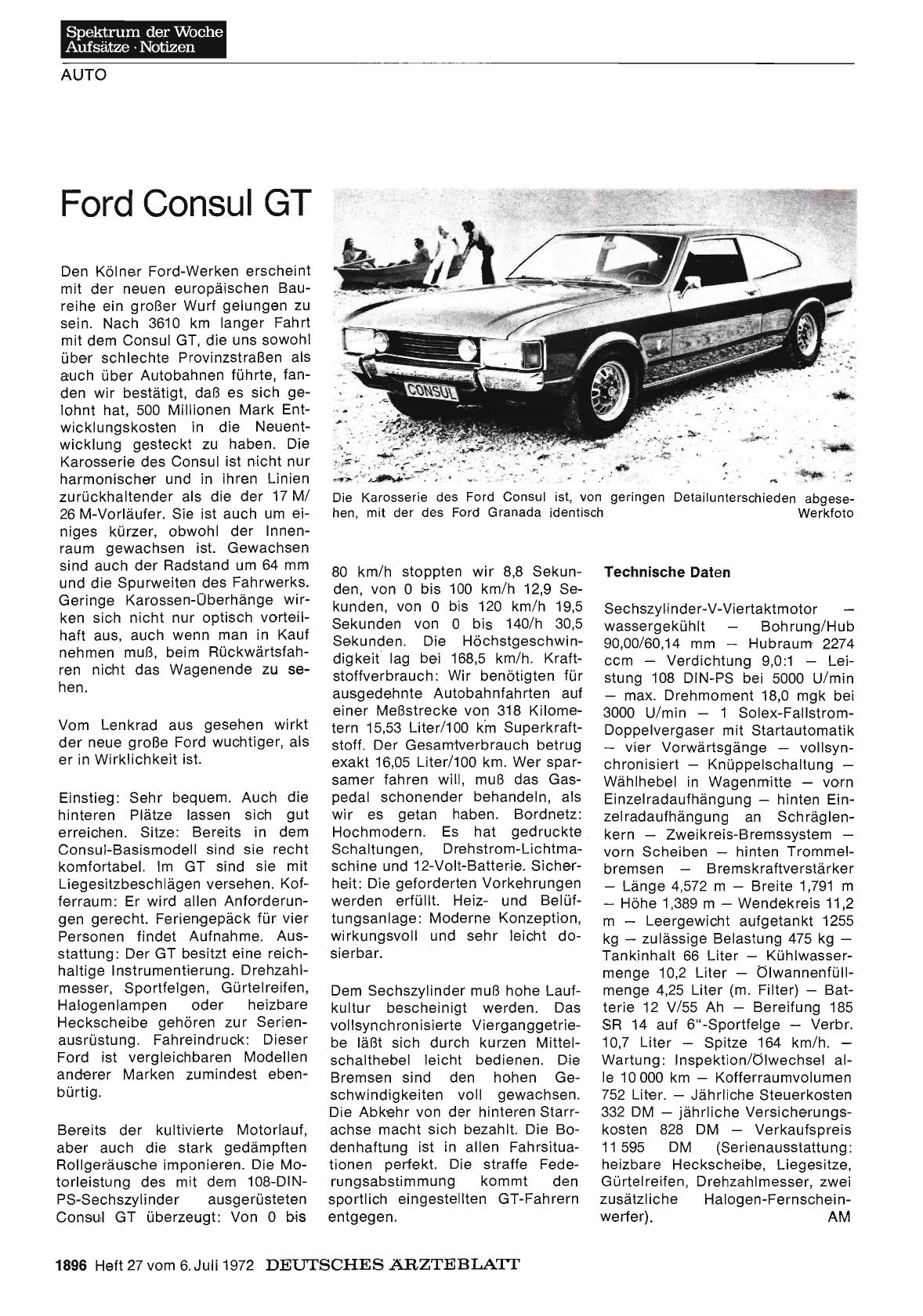 Vorschauseite 1: Ford Consul GT