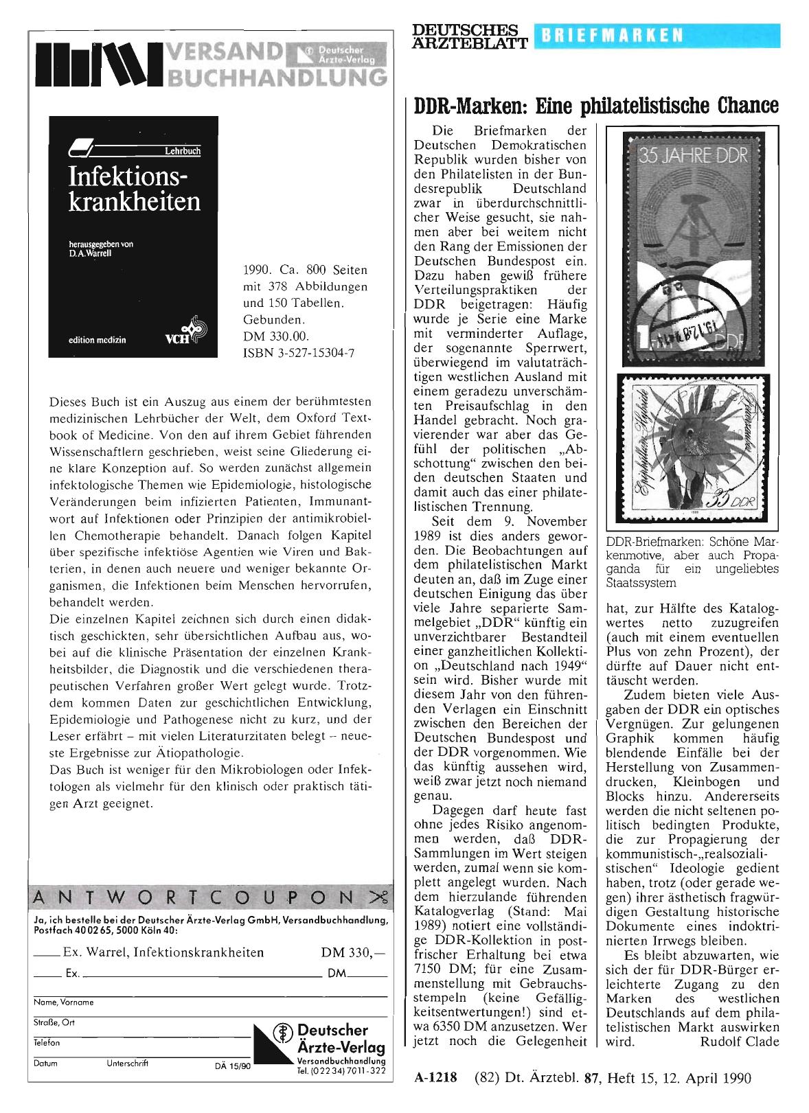 Vorschauseite 1: DDR-Marken: Eine philatelistische Chance