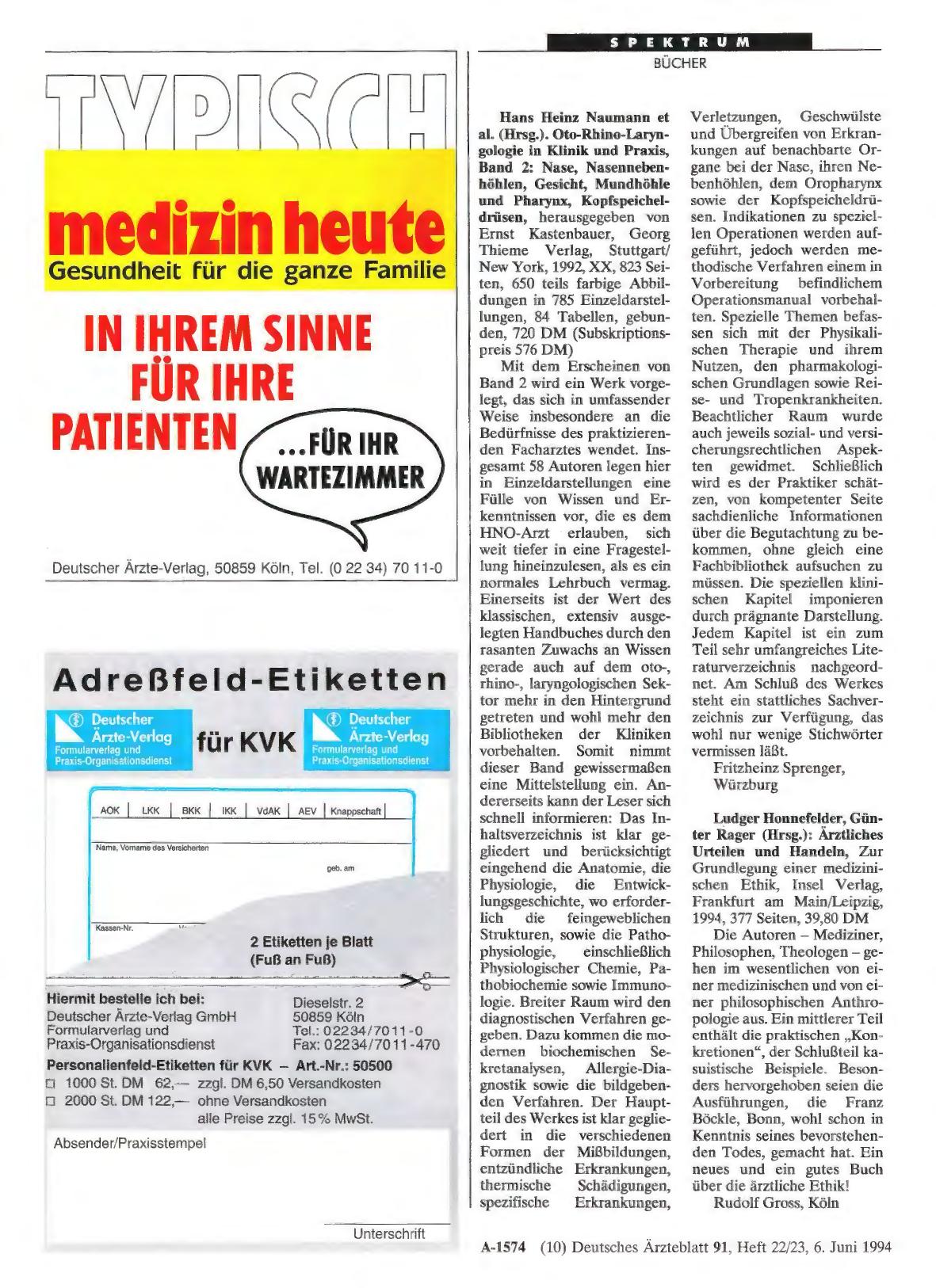 Vorschauseite 1: Hans Heinz Naumann et al. (Hrsg. ). Oto-Rhino-Laryngologie in Klinik und Praxis, Band 2: Nase, Nasennebenhöhlen, Gesicht, Mundhöhle und Pharynx, Kopfspeicheldrüsen