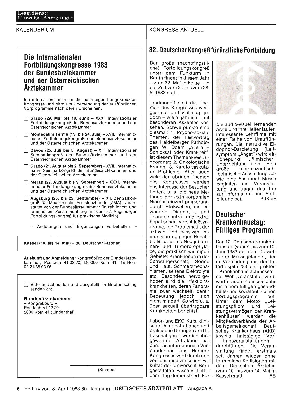 Vorschauseite 1: Deutscher Krankenhaustag: Fülliges Programm