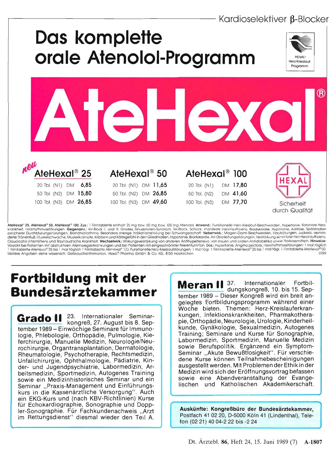 Vorschauseite 1: Fortbildung mit der Bundesärztekammer