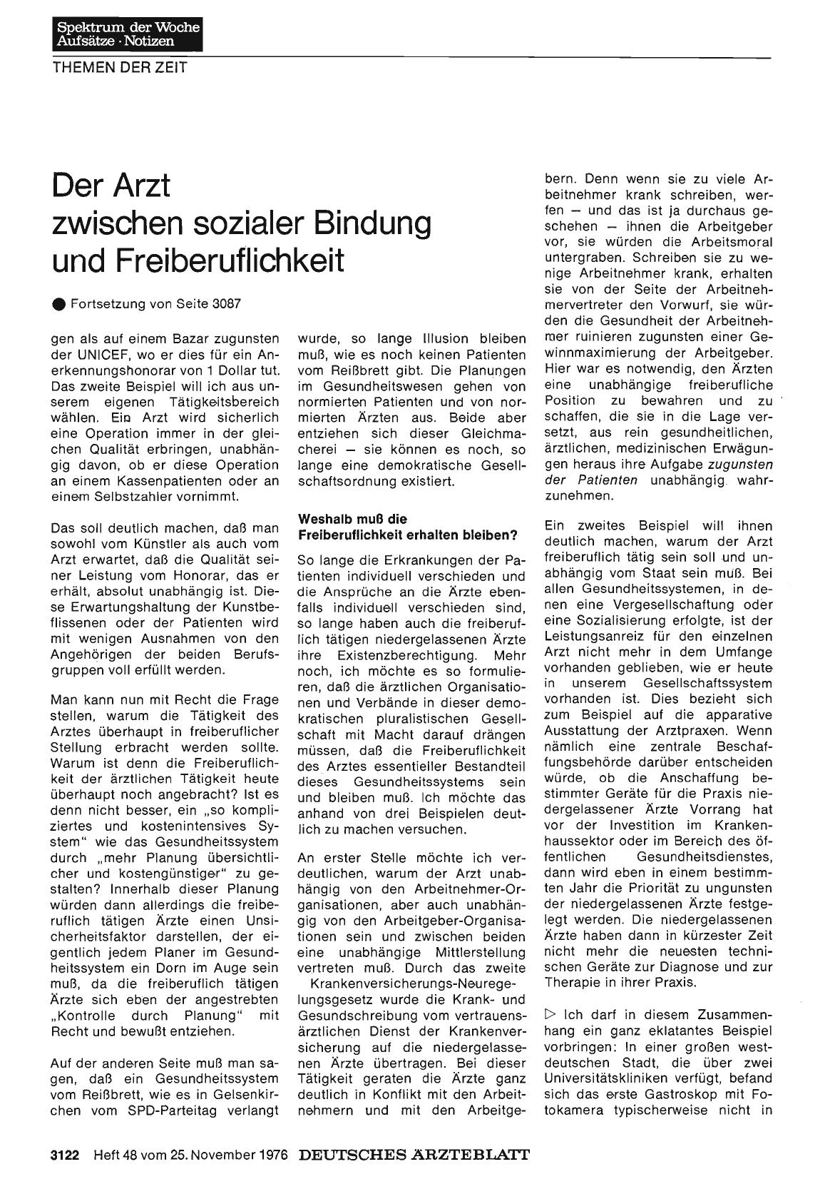 Vorschauseite 1: Der Arzt zwischen sozialer Bindung und Freiberuflichkeit - Teil 2