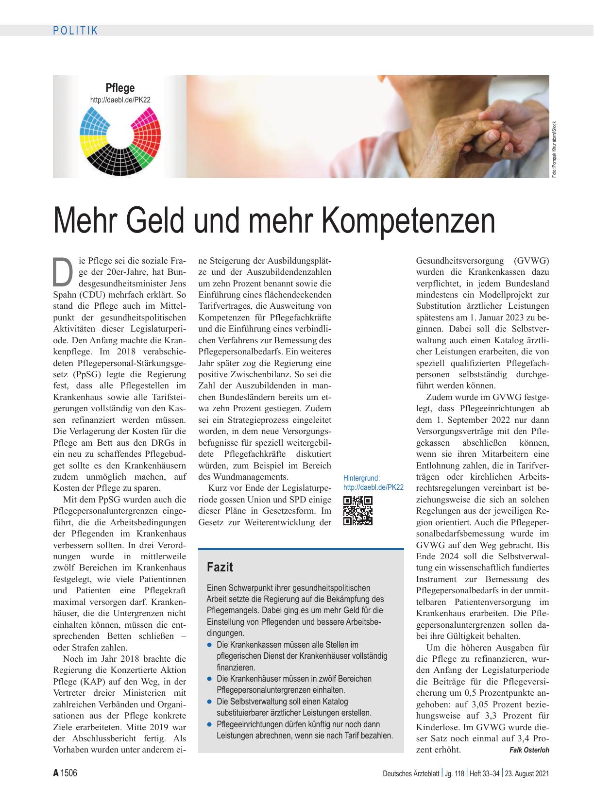 Vorschauseite 1: Mehr Geld und mehr Kompetenzen