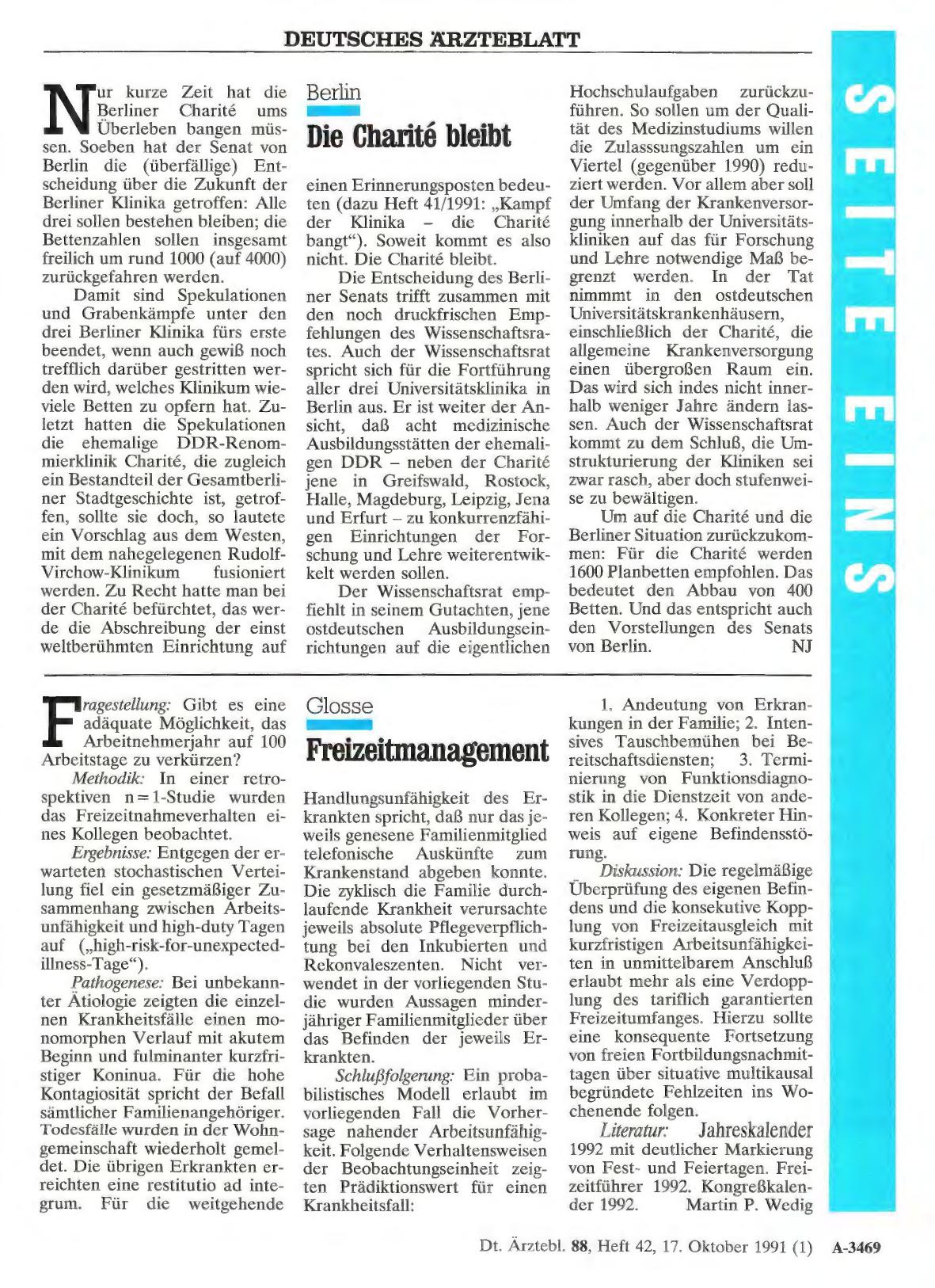 Vorschauseite 1: Glosse: Freizeitmanagement