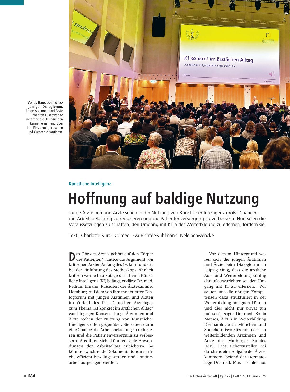 Vorschauseite 1: Künstliche Intelligenz: Hoffnung auf baldige Nutzung