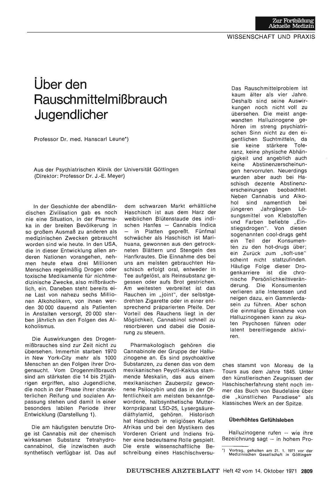 Vorschauseite 1: Über den Rauschmittelmißbrauch Jugendlicher