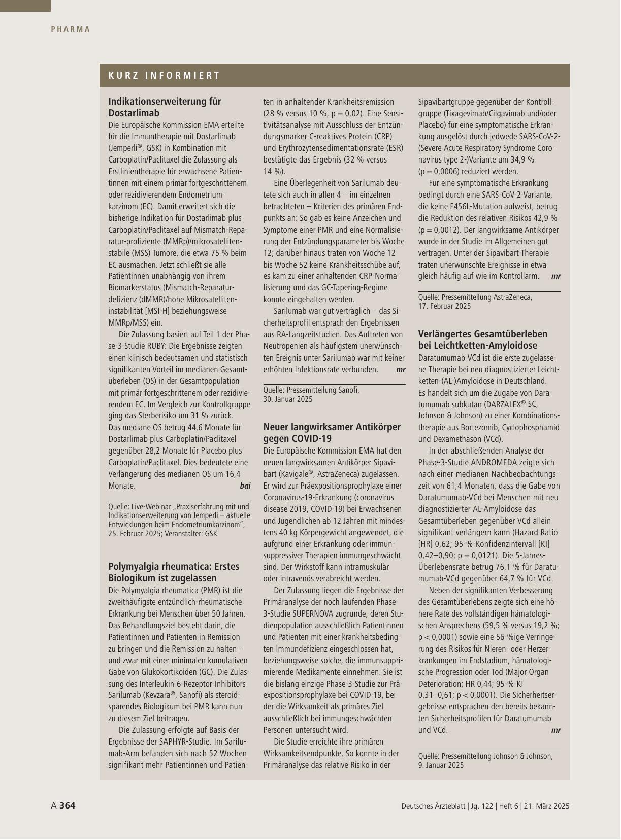 Vorschauseite 1: Kurz informiert.