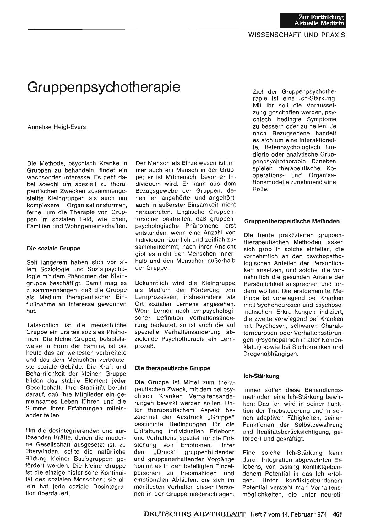 Vorschauseite 1: Gruppenpsychotherapie
